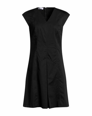 Diana Gallesi Woman Midi dress Black Cotton, Polyester, Elastane Cover