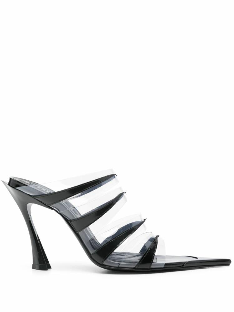 Mugler 95mm Fang sandals - White Cover