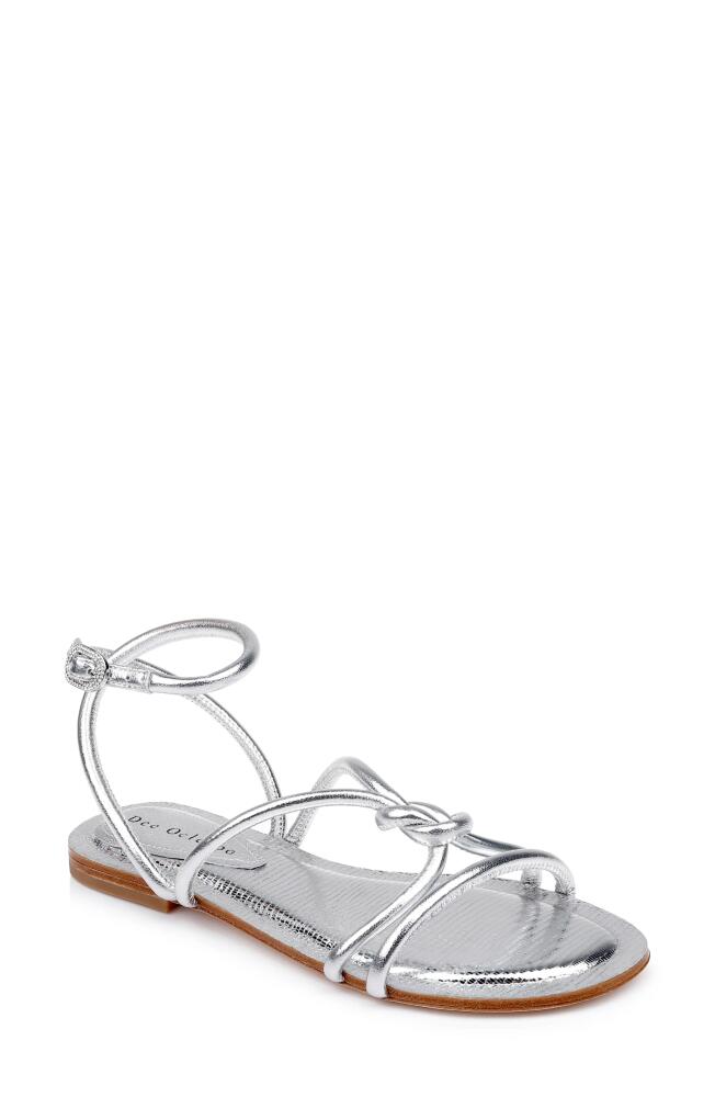 Dee Ocleppo Barbados Ankle Strap Sandal in Silver Metallic Cover