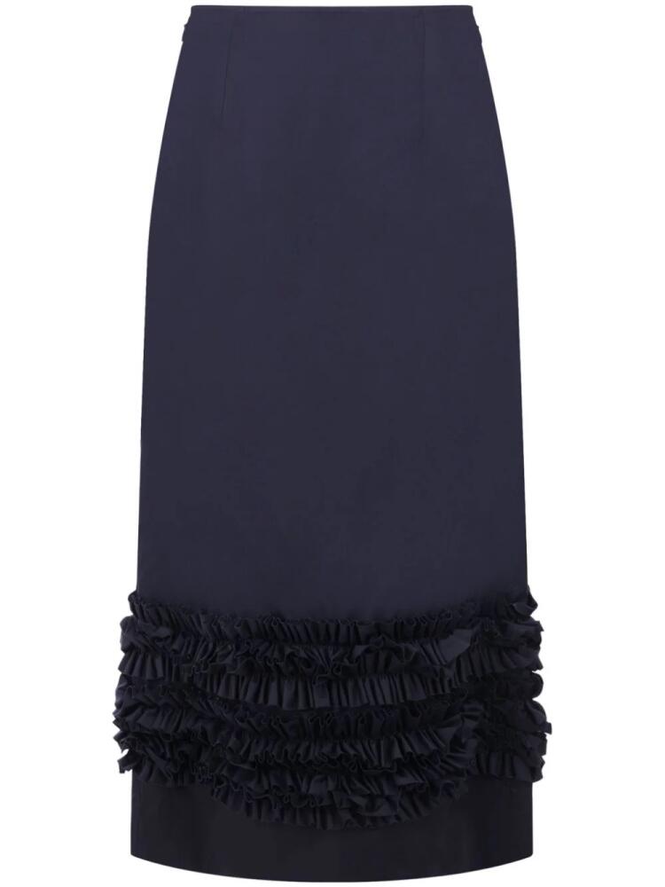 Molly Goddard Delia cotton midi skirt - Blue Cover