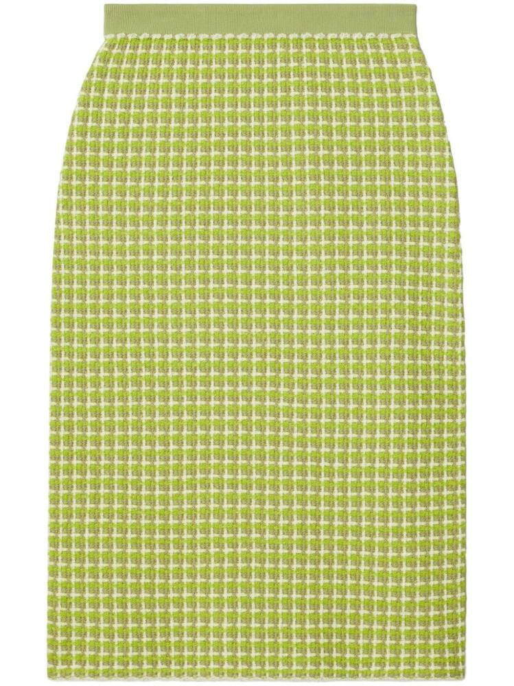 Tory Burch jacquard midi skirt - Green Cover