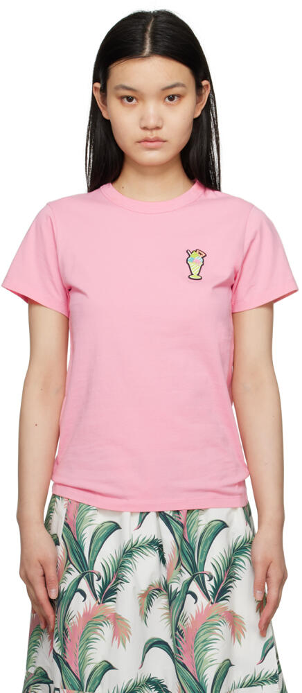 Maison Kitsuné Pink Hotel Olympia Edition Ice Cream T-Shirt Cover