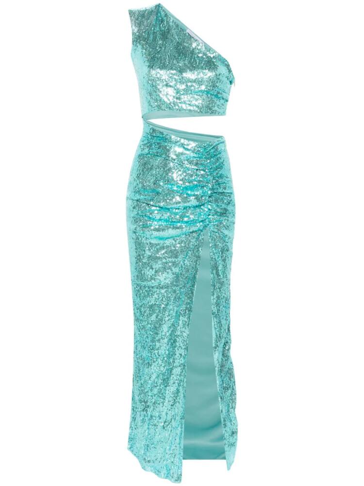 Amen cut-out sequined maxi dress - Blue Cover