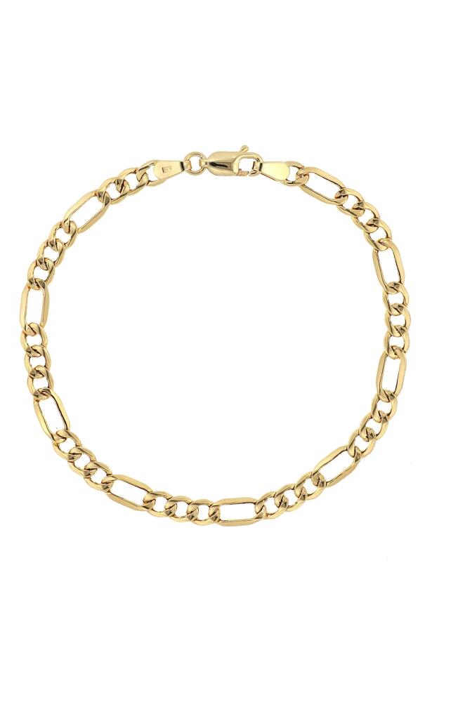 Bony Levy Men's 14K Gold Figaro Chain Bracelet in 14K Yellow Gold Cover