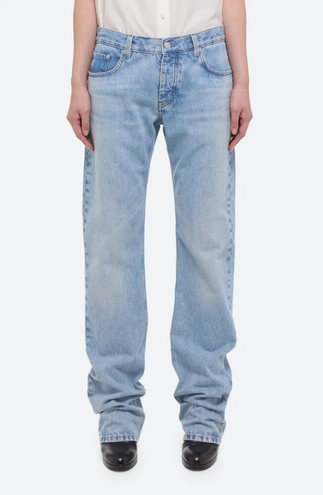 Helmut Lang Low Rise Straight Leg Jeans in Blue Cover