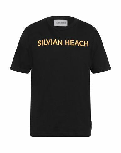 Silvian Heach Man T-shirt Black Cotton Cover