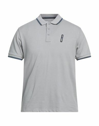 Bomboogie Man Polo shirt Grey Cotton, Elastane Cover