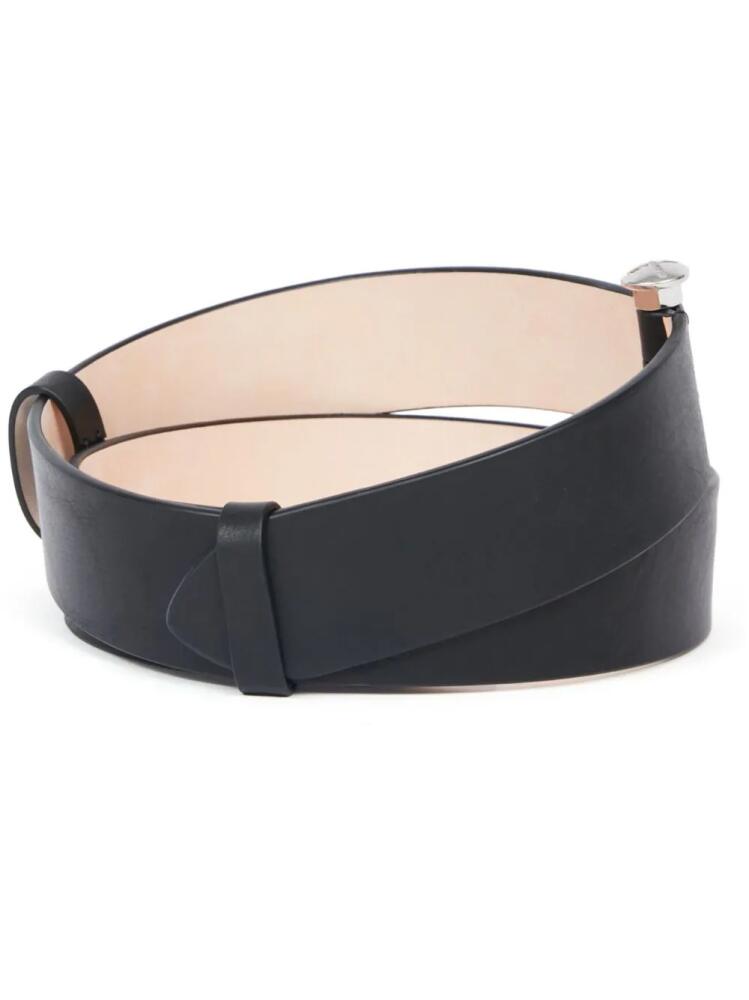 Maison Margiela bolt-detail leather belt - Black Cover