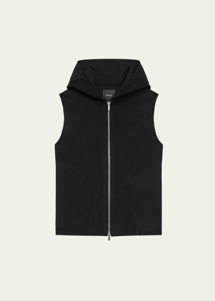 Theory New Divide Wool Hooded Vest Cover