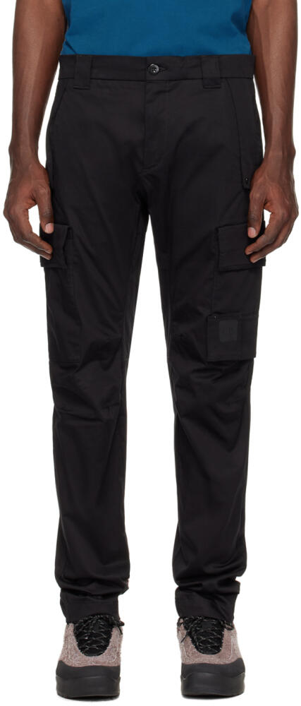 C.P. Company Black Ergonomic Cargo Pants Cover