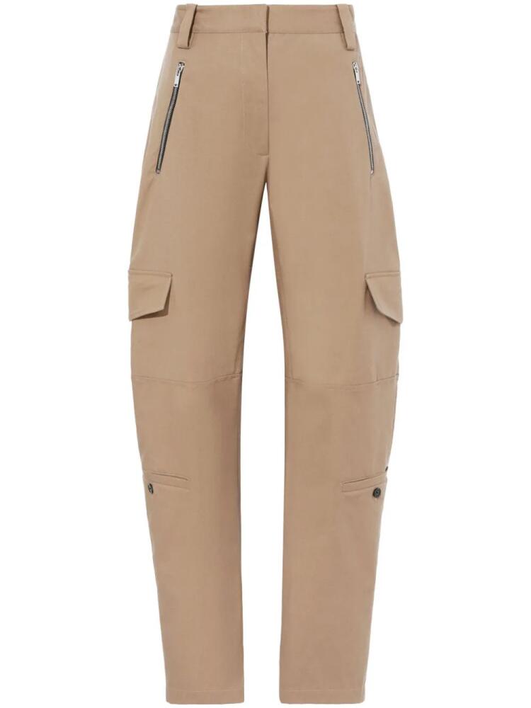 Proenza Schouler Jackson tapered cargo trousers - Neutrals Cover