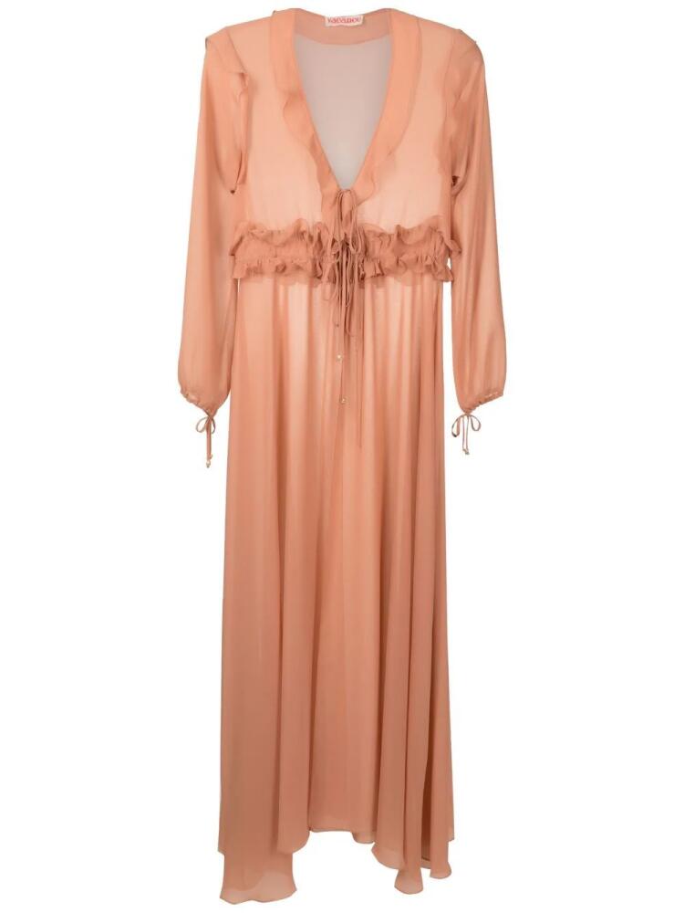 Olympiah ruffled maxi beach dress - Neutrals Cover