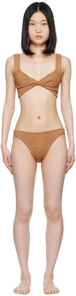 Hunza G Brown Juno Bikini Cover