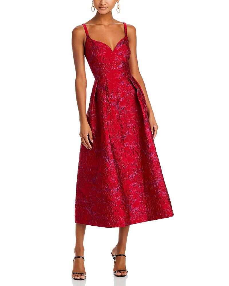 Ml Monique Lhuillier Isabela Jacquard Midi Dress Cover