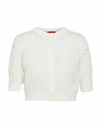 Max & co. Zemira Woman Cardigan Ivory Cotton Cover