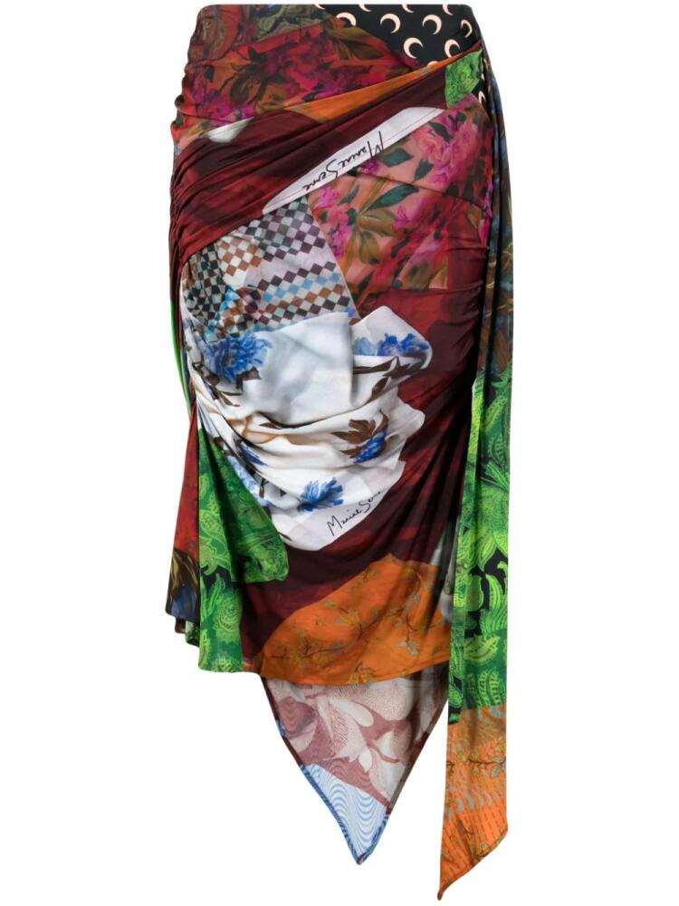 Marine Serre Body Shelter draped skirt - Multicolour Cover