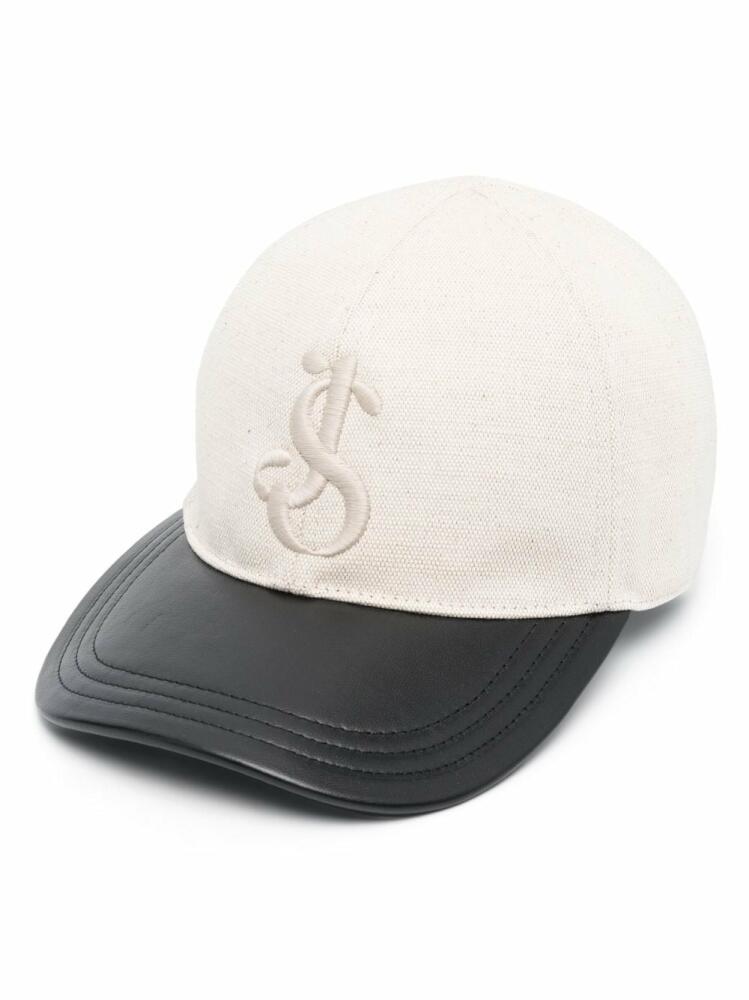 Jil Sander logo-embroidered baseball cap - Neutrals Cover