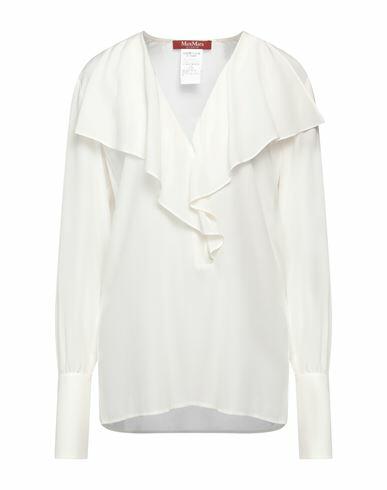 Max Mara Studio Woman Top Ivory Silk Cover