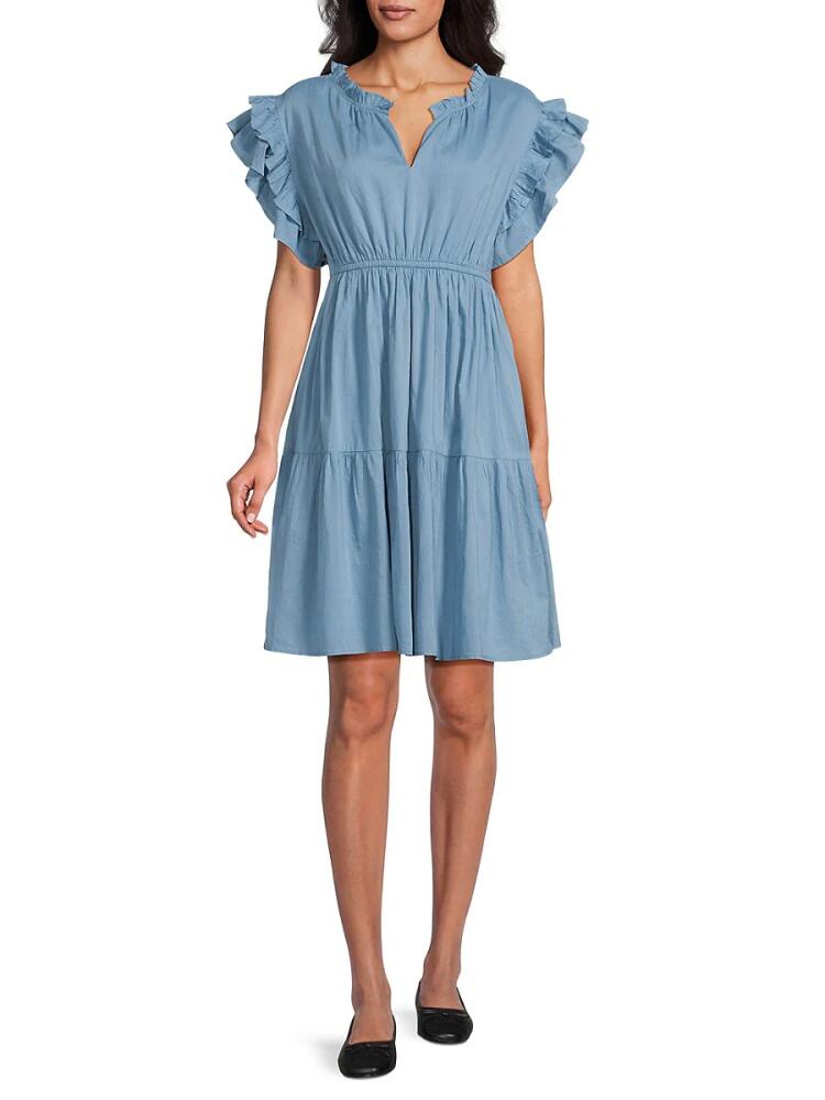 Area Stars Women's Cathy Ruffle Dress - Blue Cover