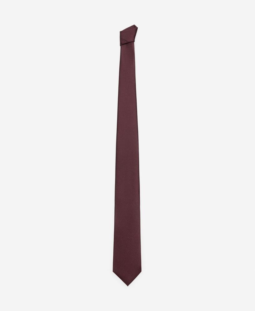 Mango Men's Crease-Resistant Structured Tie - Burgundy Cover