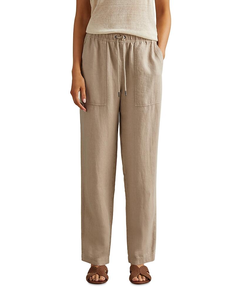 Reiss Romie Linen Jogger Pants Cover