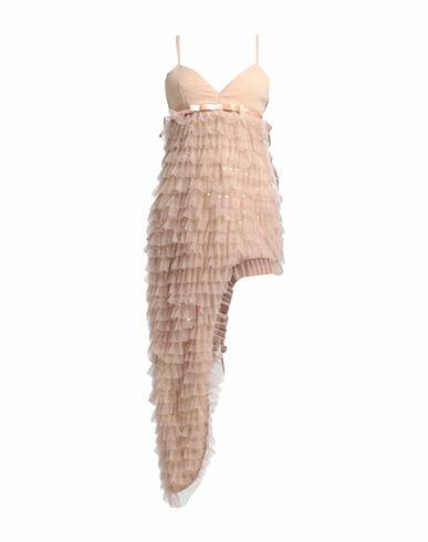 Nora Barth Woman Mini dress Sand Polyester, Elastane Cover