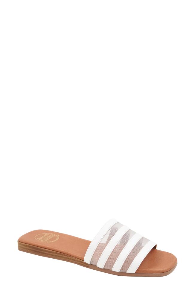 André Assous Kaila Slide Sandal in White Cover