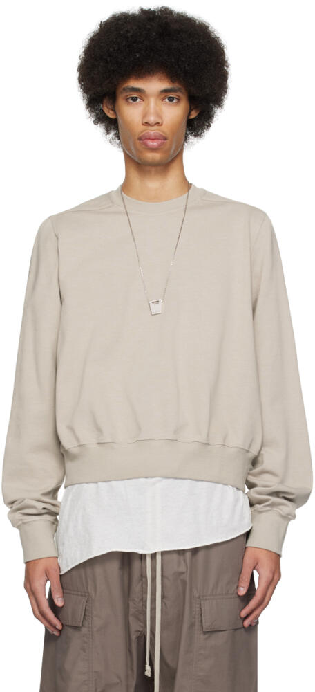 Rick Owens Off-White Cropped Sweatshirt Cover