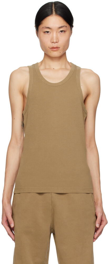 Entire Studios Taupe Rib Tank Top Cover