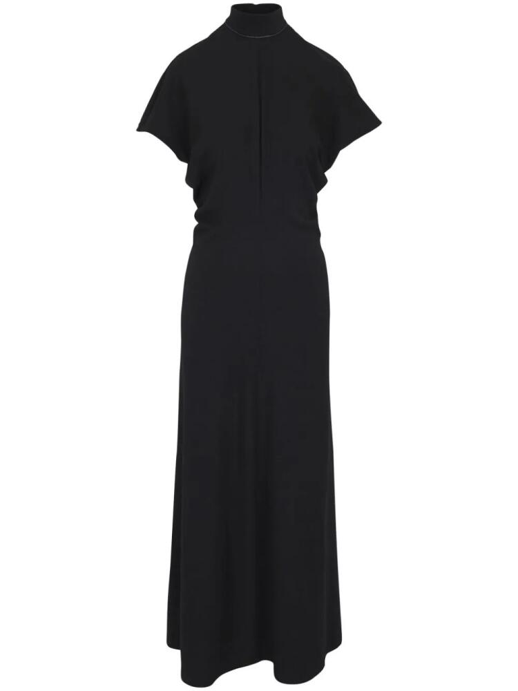 Brunello Cucinelli mock-neck maxi dress - Black Cover