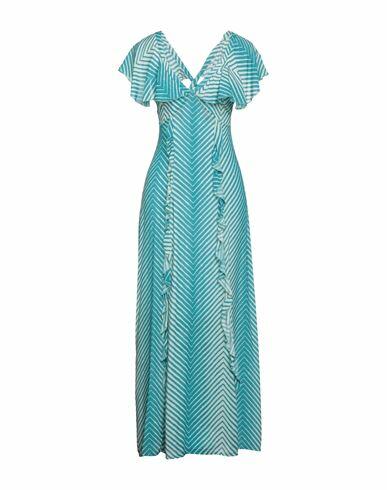 Soallure Woman Maxi dress Azure Viscose Cover