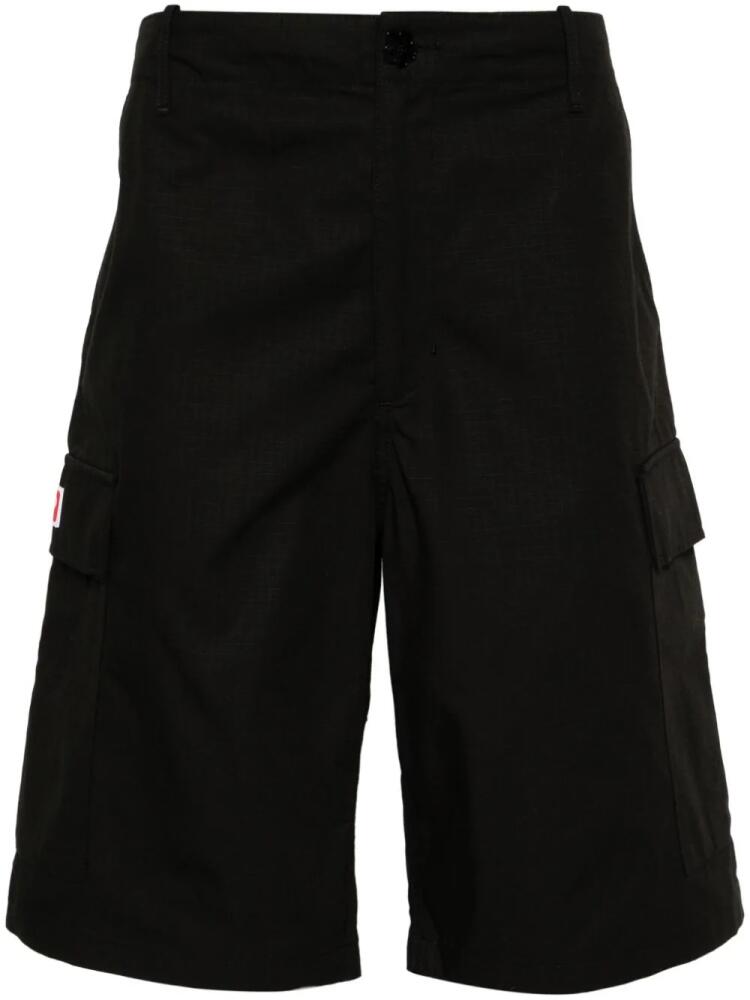 Kenzo ripstop cotton cargo shorts - Black Cover