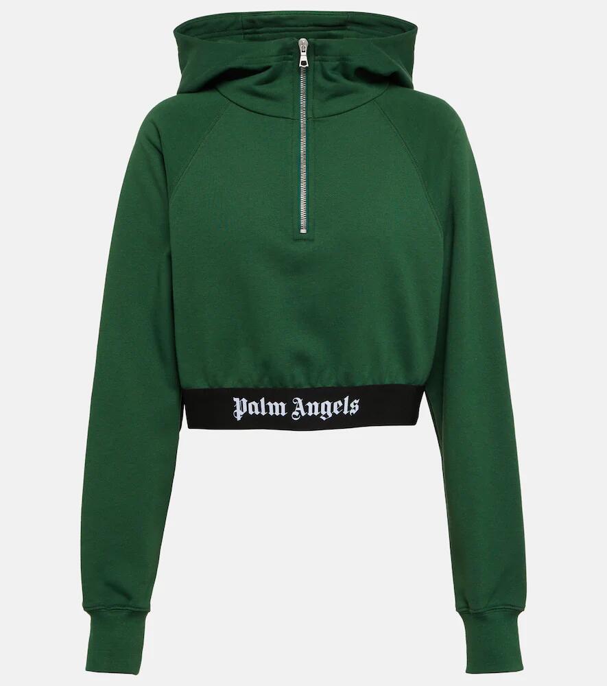 Palm Angels Logo cotton jersey hoodie Cover