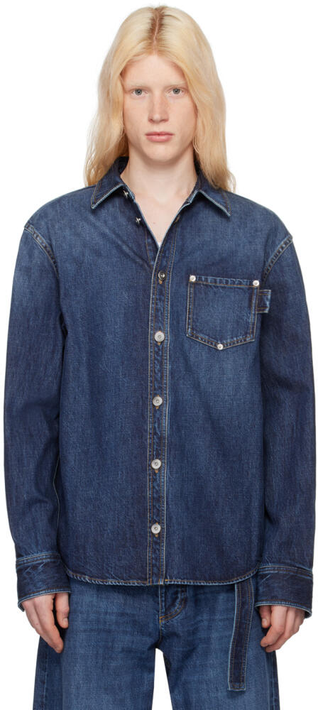 Bottega Veneta Indigo Faded Shirt Cover