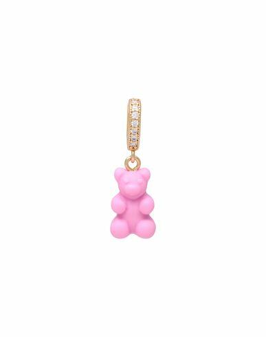 Crystal Haze Woman Pendant Pink Resin, Brass, 750/1000 gold plated Cover