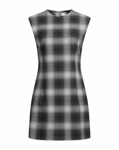 Sportmax Woman Mini dress Grey Polyester, Virgin Wool, Elastane Cover