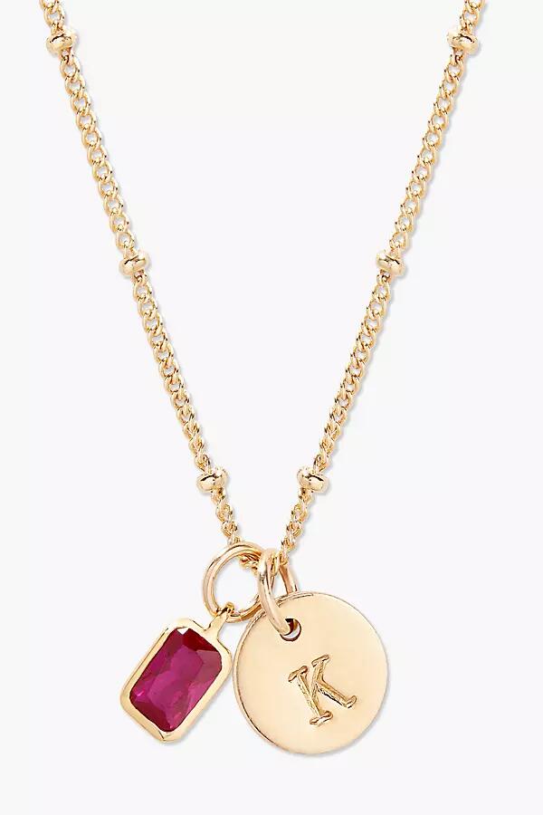 brook & york Custom Birthstone Initial Necklace Cover