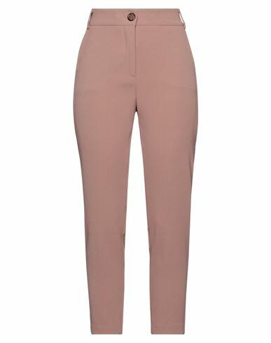 Soallure Woman Pants Brown Polyester Cover