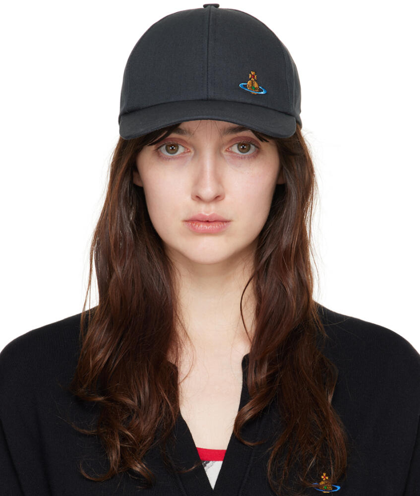 Vivienne Westwood Navy Embroidered Cap Cover