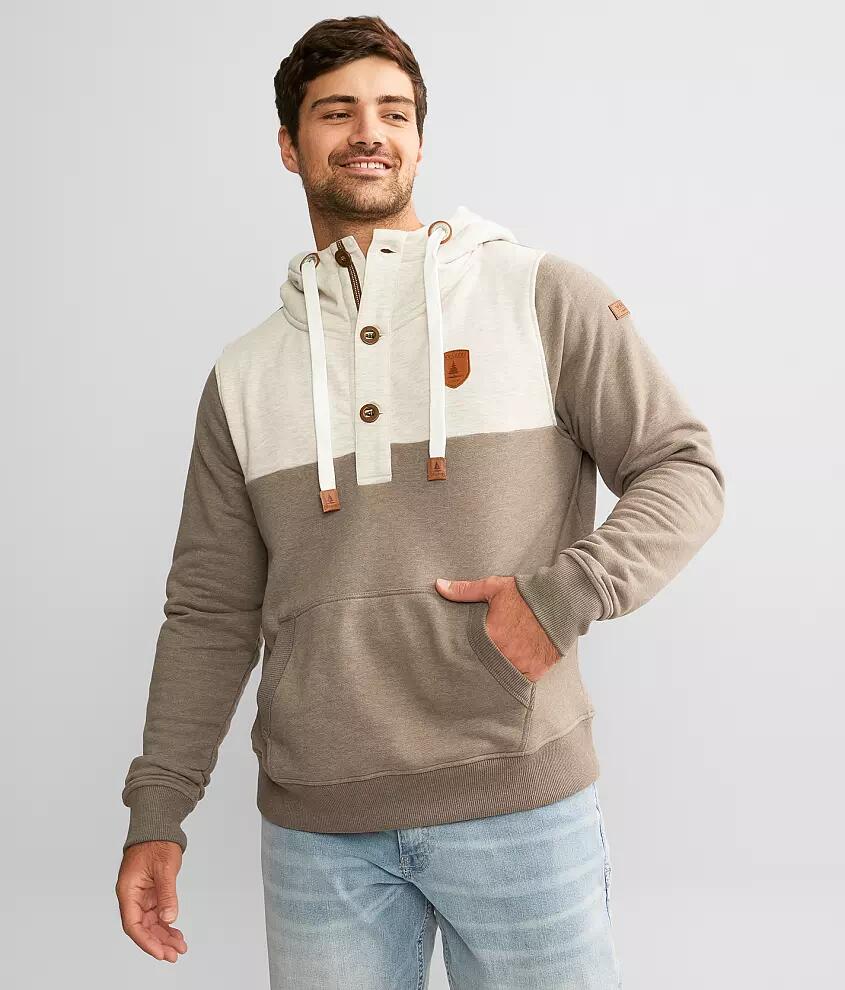 Wanakome Harrison Hooded Henley Sweatshirt Cover