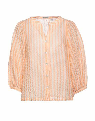 Camicettasnob Woman Shirt Apricot Cotton, Elastane Cover