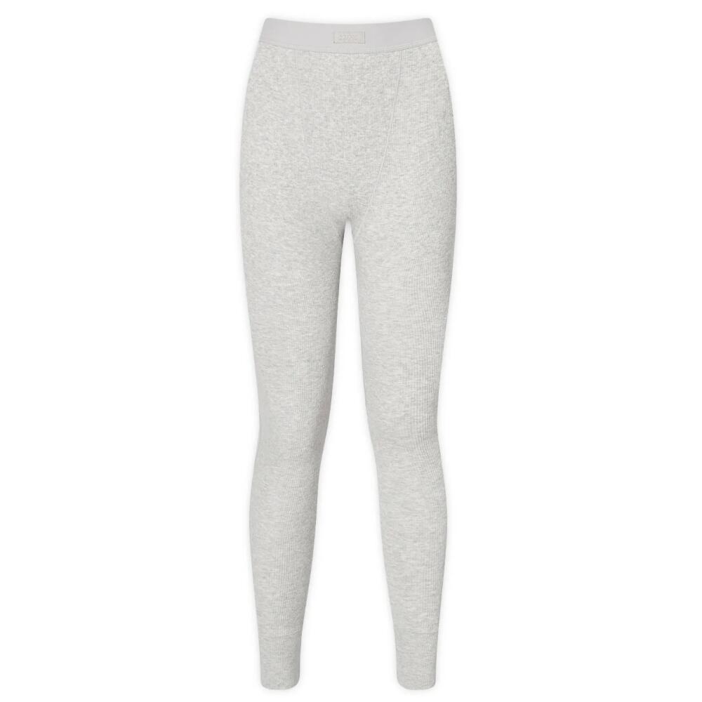 SKIMS Women's Cotton Rib Legging in Light Heather Grey Cover