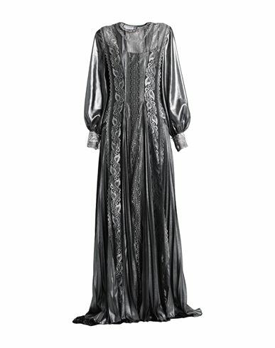 Alberta Ferretti Woman Maxi dress Silver Polyester, Polyamide Cover