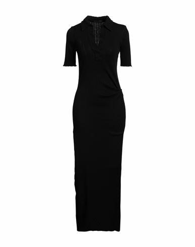 Helmut Lang Woman Maxi dress Black Cotton Cover