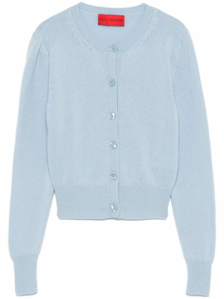 Wild Cashmere crew neck cardgian - Blue Cover