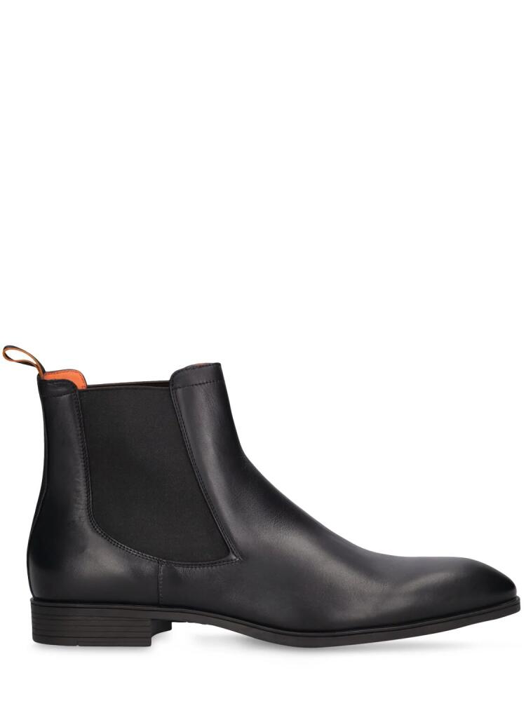 SANTONI Detoxify Leather Chelsea Boots Cover