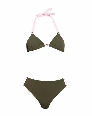 L' Autre Chose Woman Bikini Military green Polyamide, Elastane Cover