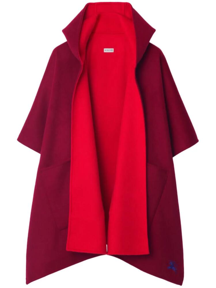 Burberry EKD cashmere hooded cape - Red Cover