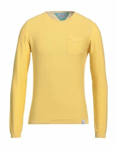 Berna Man Sweater Yellow Cotton Cover