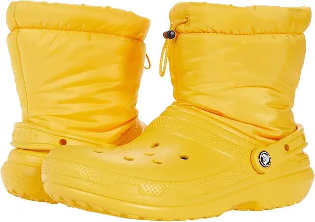 Crocs Classic Lined Neo Puff Boot (Canary/Canary) Shoes Cover